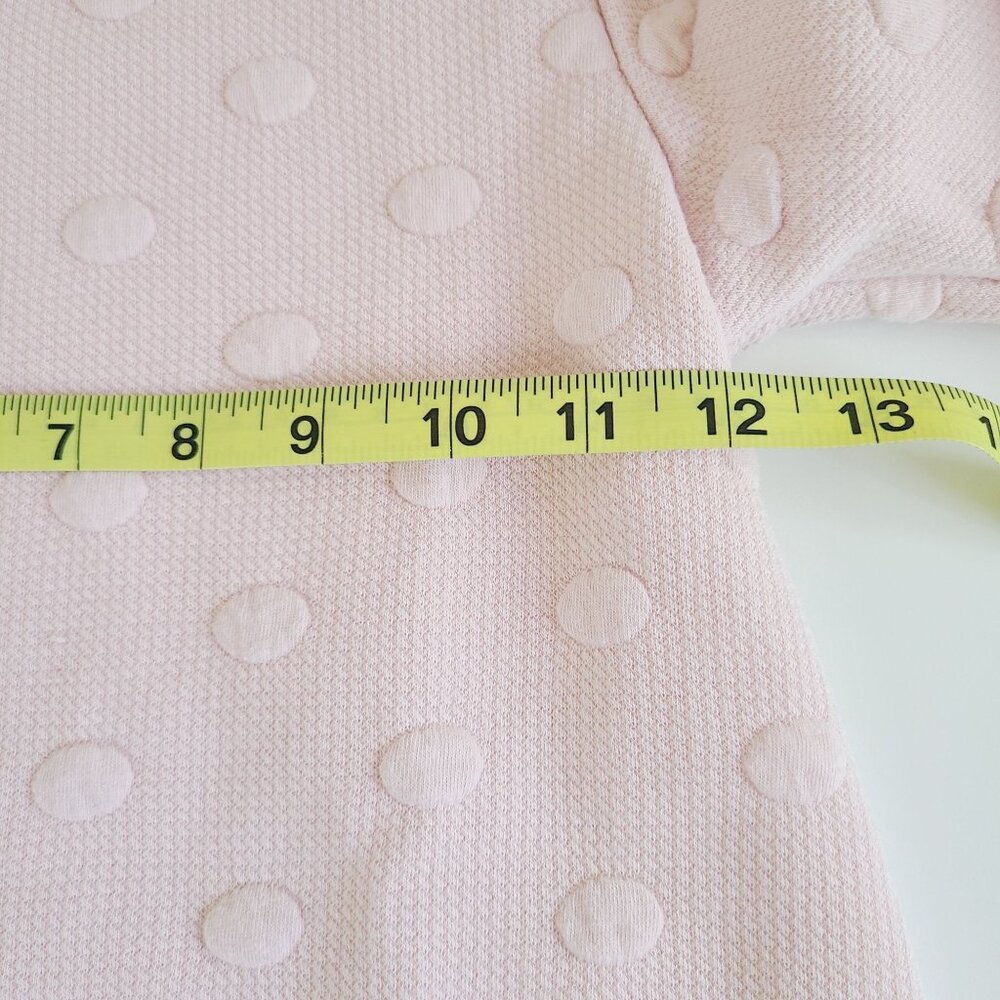 H&M Girls Pink Textured Polka Dot Long Sleeve Dress Size 2-3Y - Picture 10 of 11